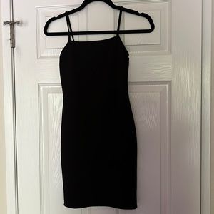 Black mini dress by Nastygal